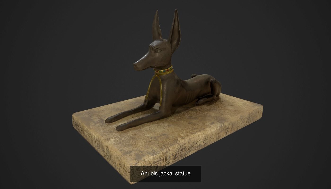 Collection of ancient Egyptian statues _5