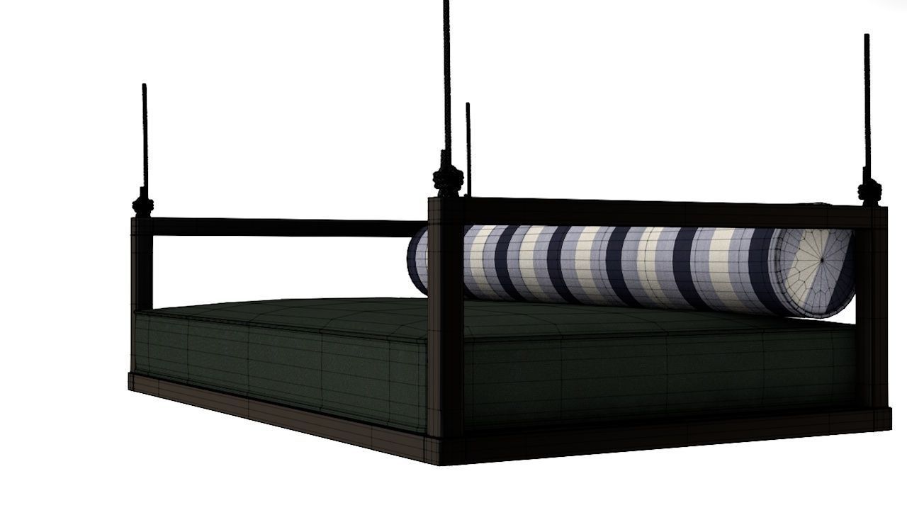 Hanging Sofa Low-poly 3D model_7