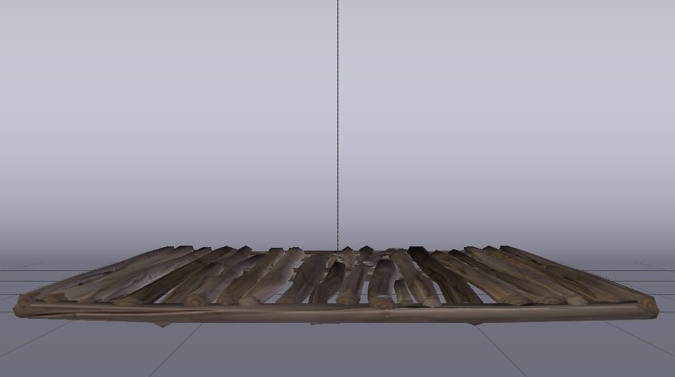 Wooden Floor  Low-poly 3D model_6