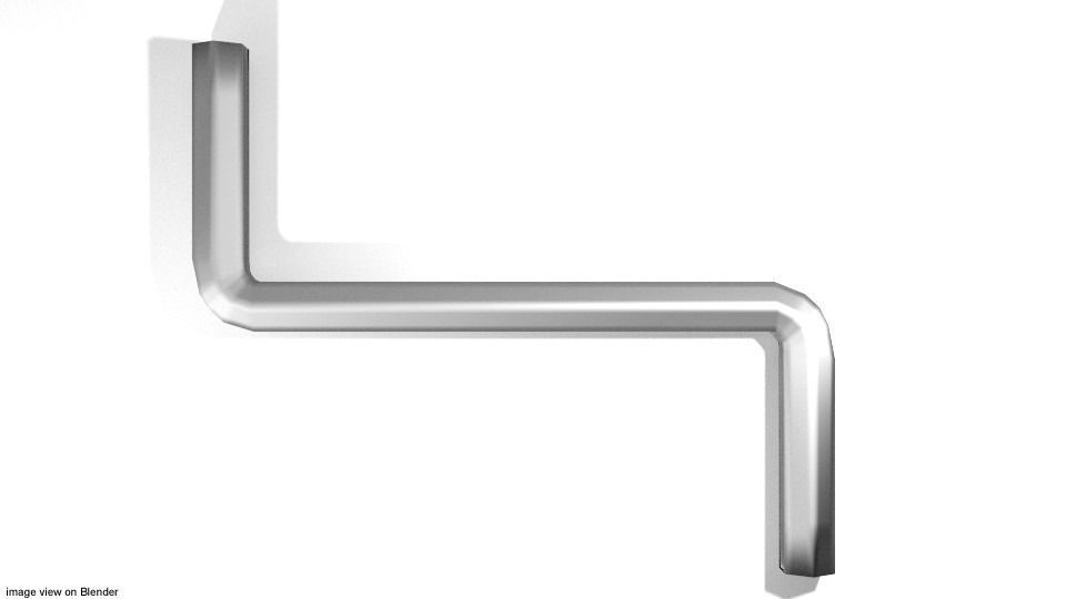 Mechanical Handtools - Hex key Wrench 3D model_2