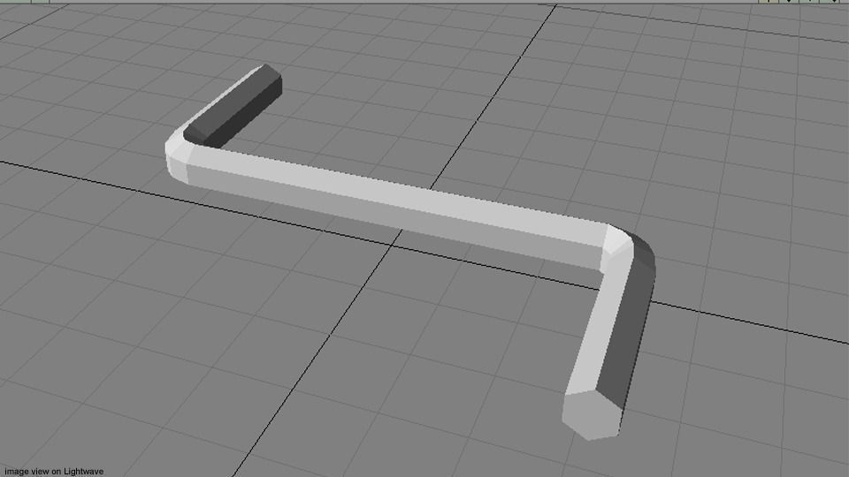 Mechanical Handtools - Hex key Wrench 3D model_4