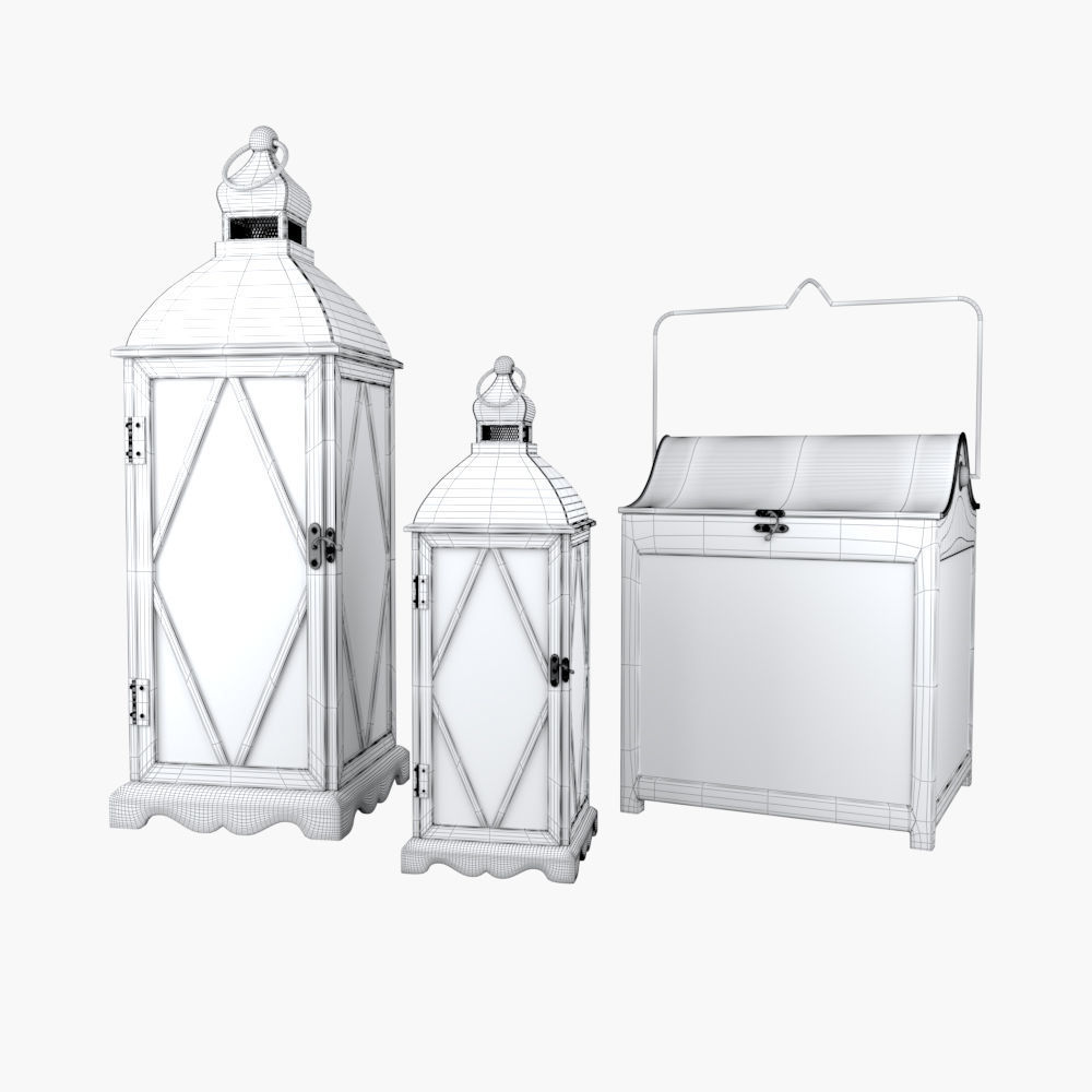 Candle holders Free 3D model_3