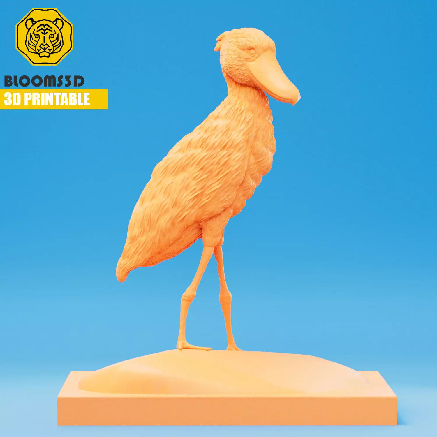 Shoebill bird 3d model for 3d printing 3D print model_0