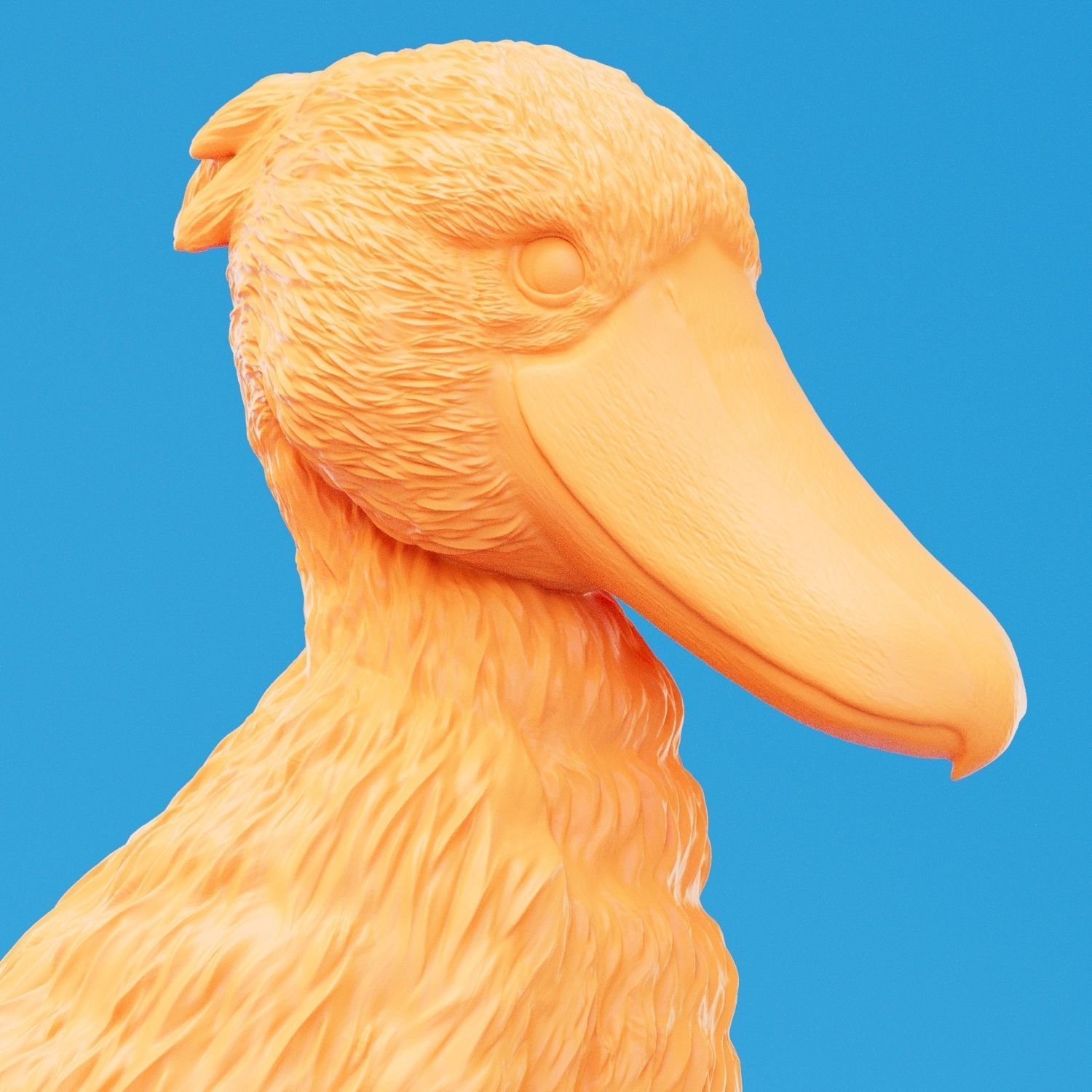 Shoebill bird 3d model for 3d printing 3D print model_4