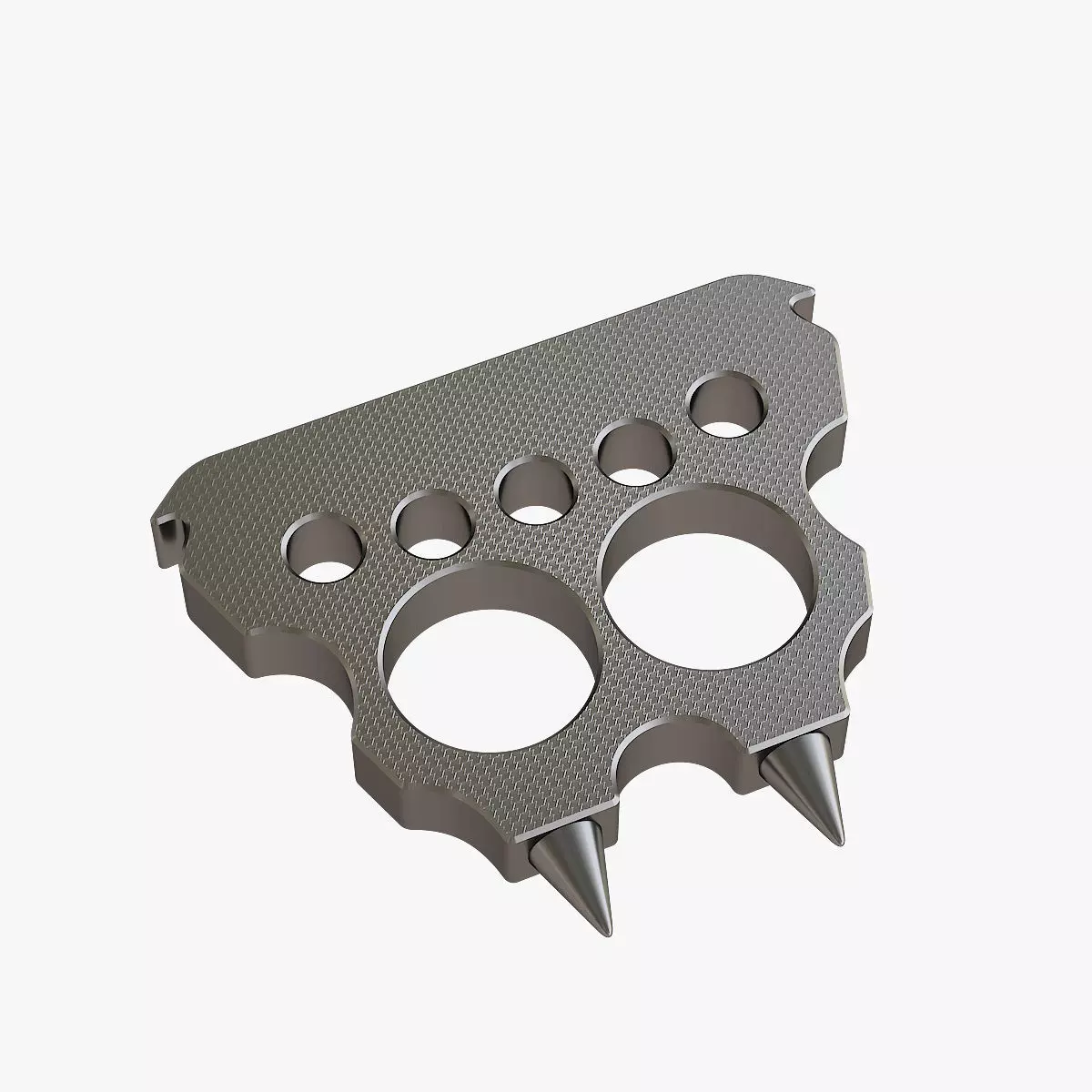 Brass knuckles bandit 3D print model_0