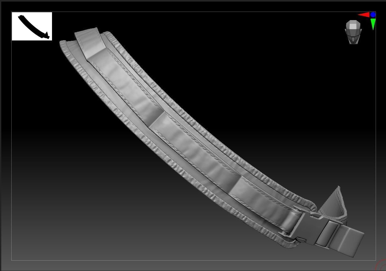 Weapon Bag High Poly 3D model_15