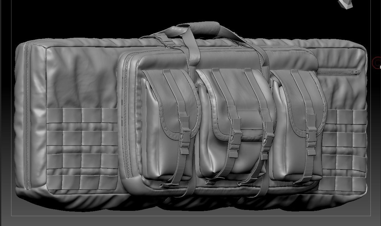 Weapon Bag High Poly 3D model_20