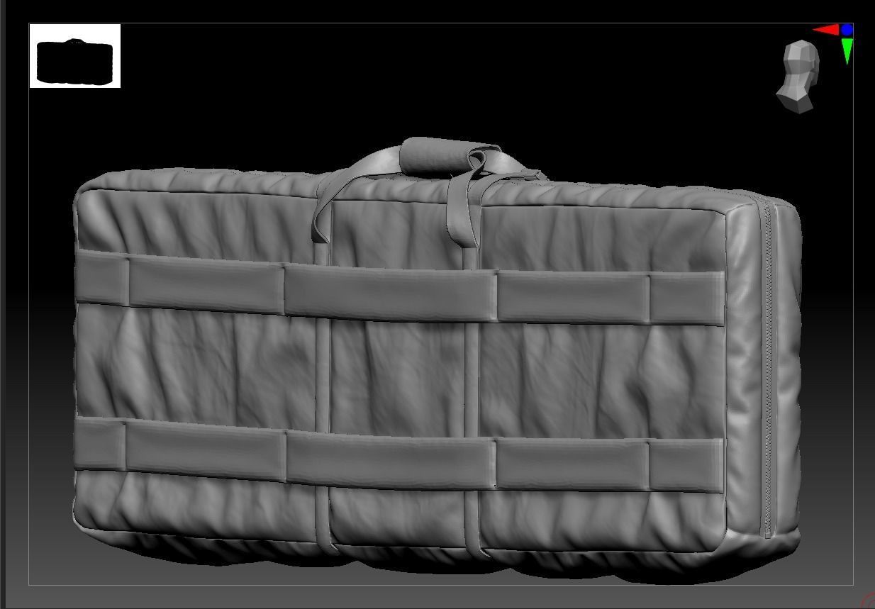 Weapon Bag High Poly 3D model_21