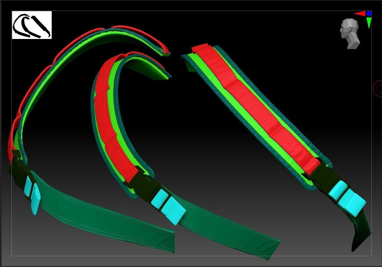 Weapon Bag High Poly 3D model_8