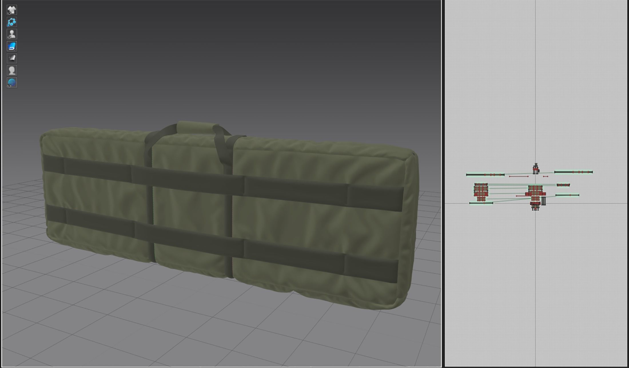 Weapon Bag High Poly 3D model_2