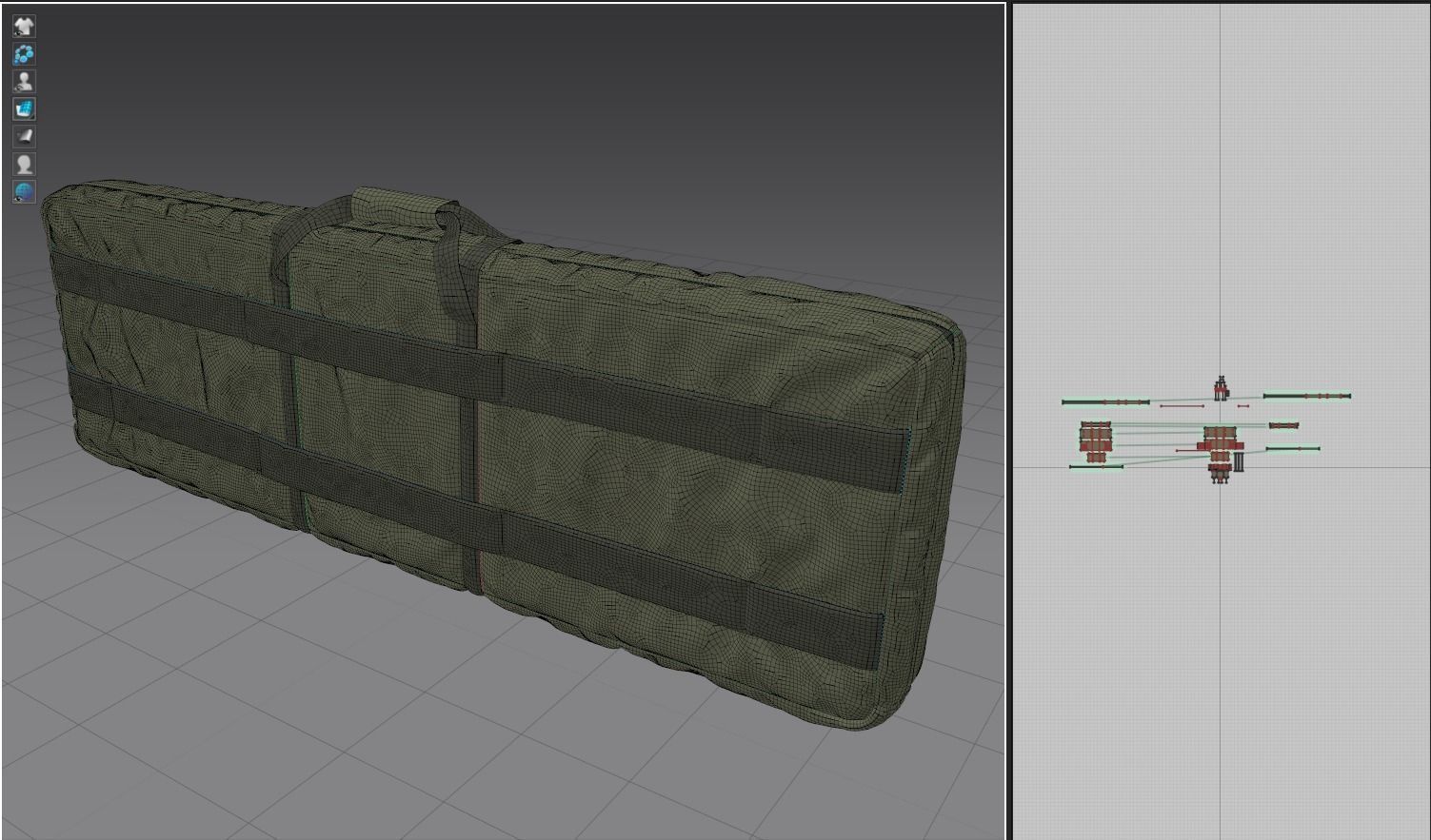 Weapon Bag High Poly 3D model_4