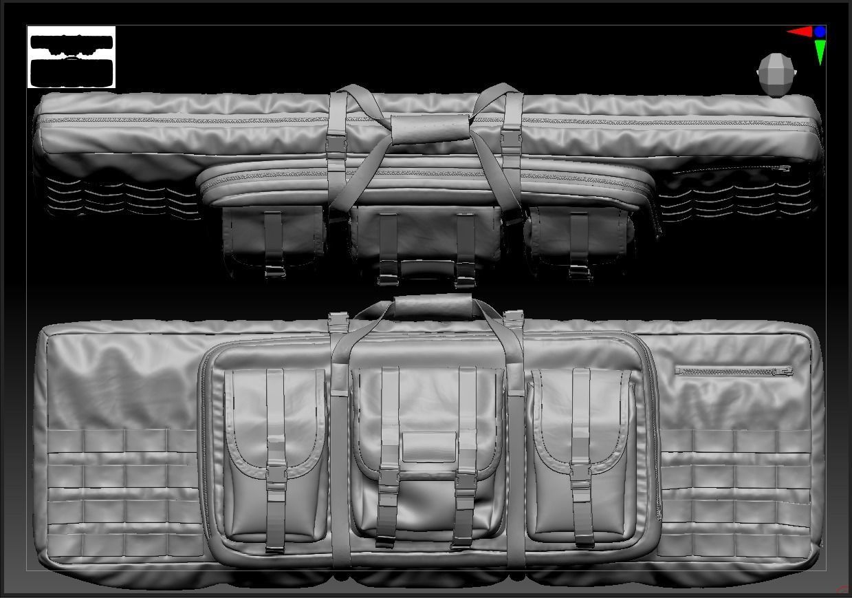 Weapon Bag High Poly 3D model_18