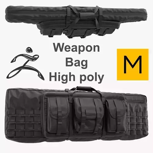 Weapon Bag High Poly