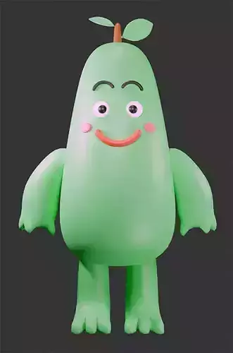 cute tree kid art toy