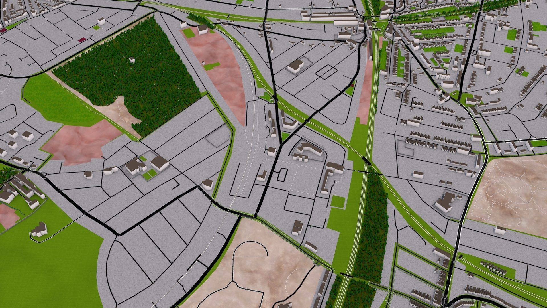 London City 3d model using July 2020 data Low-poly 3D model_35