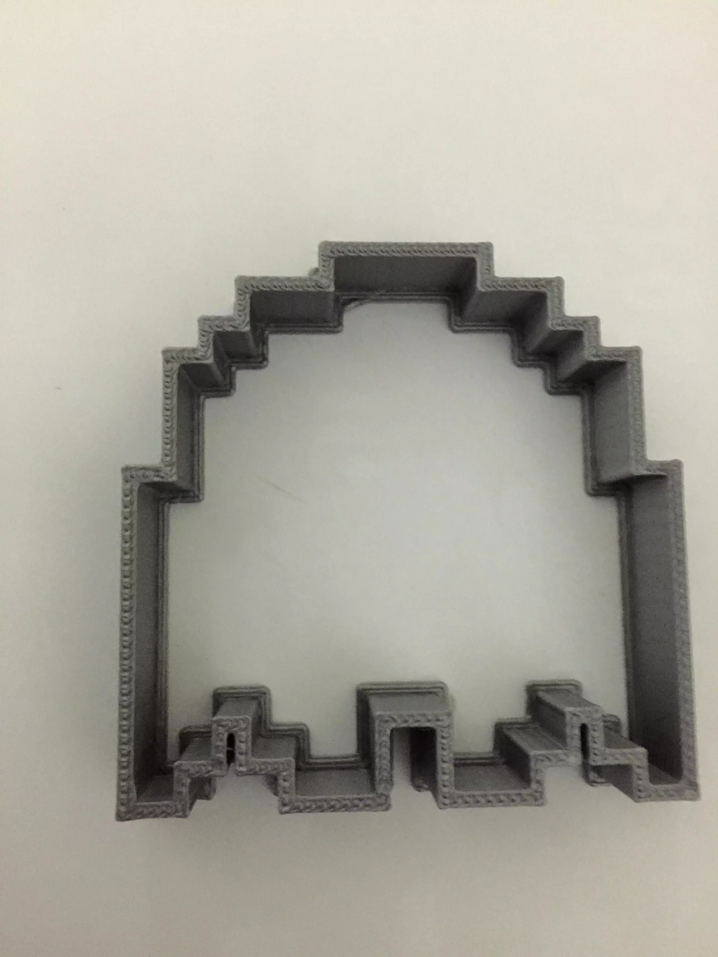 Pac-Man ghost cookie cutter 3D print model_0