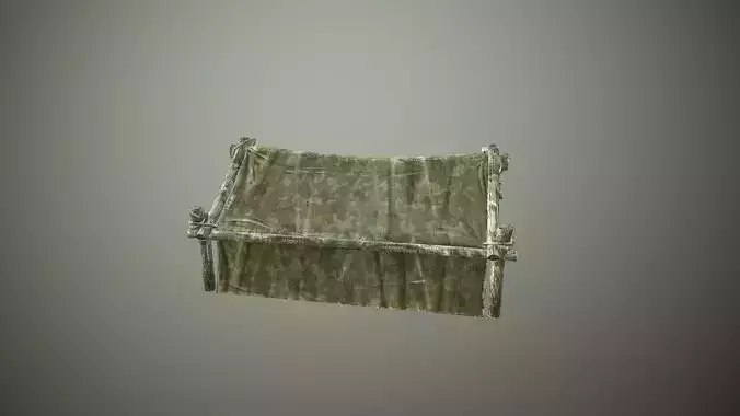 Tent low poly 4 texture set