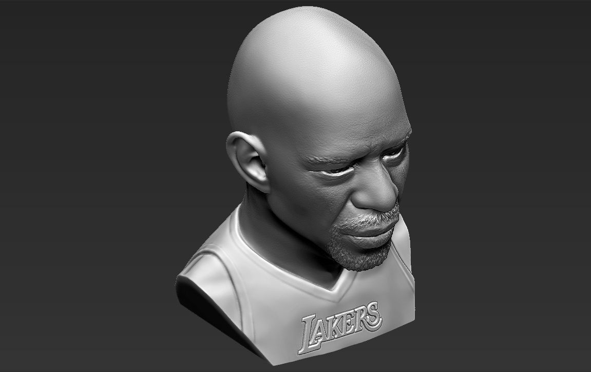 Kareem Abdul-Jabbar bust 3D printing ready stl obj formats 3D print model_21