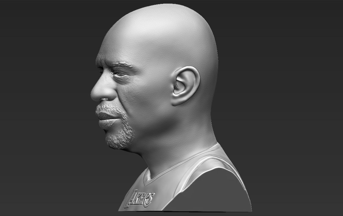 Kareem Abdul-Jabbar bust 3D printing ready stl obj formats 3D print model_8