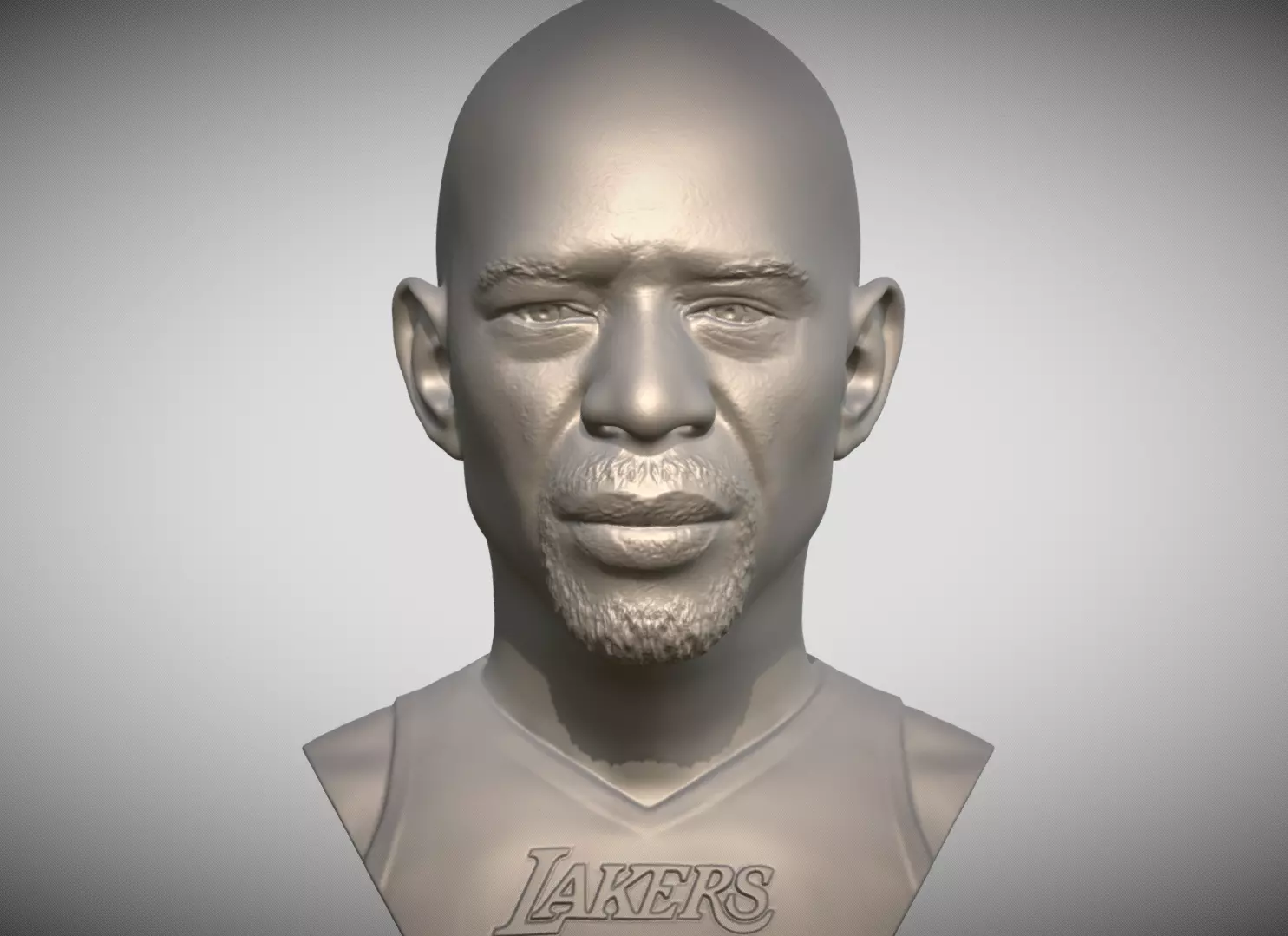 Kareem Abdul-Jabbar bust 3D printing ready stl obj formats 3D print model_0