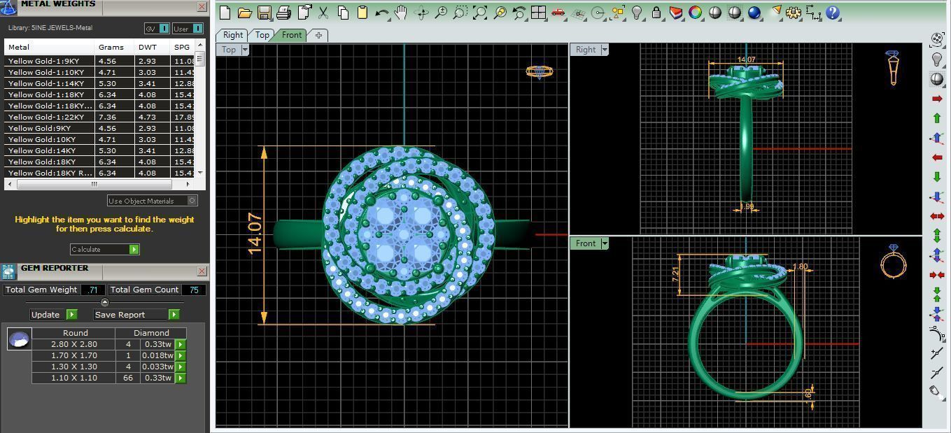 Luxury Wedding Ring  3D print model_4