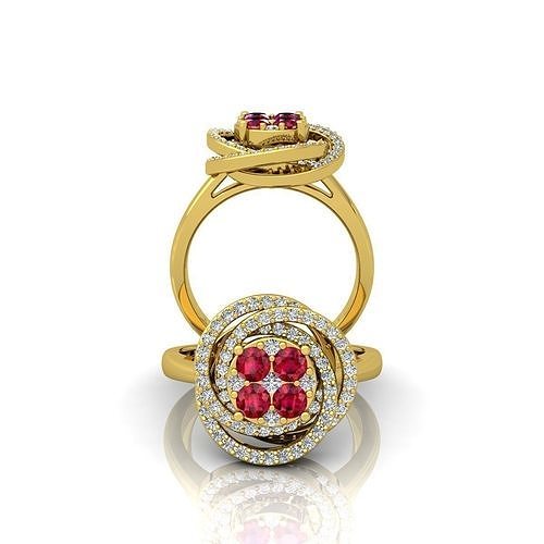 Luxury Wedding Ring  3D print model