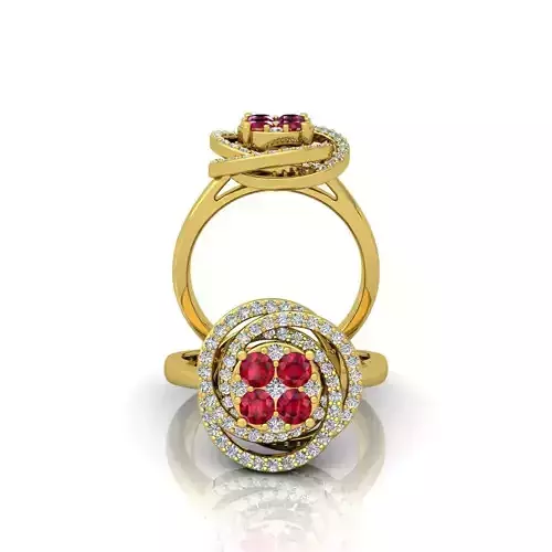 Luxury Wedding Ring  3D print model