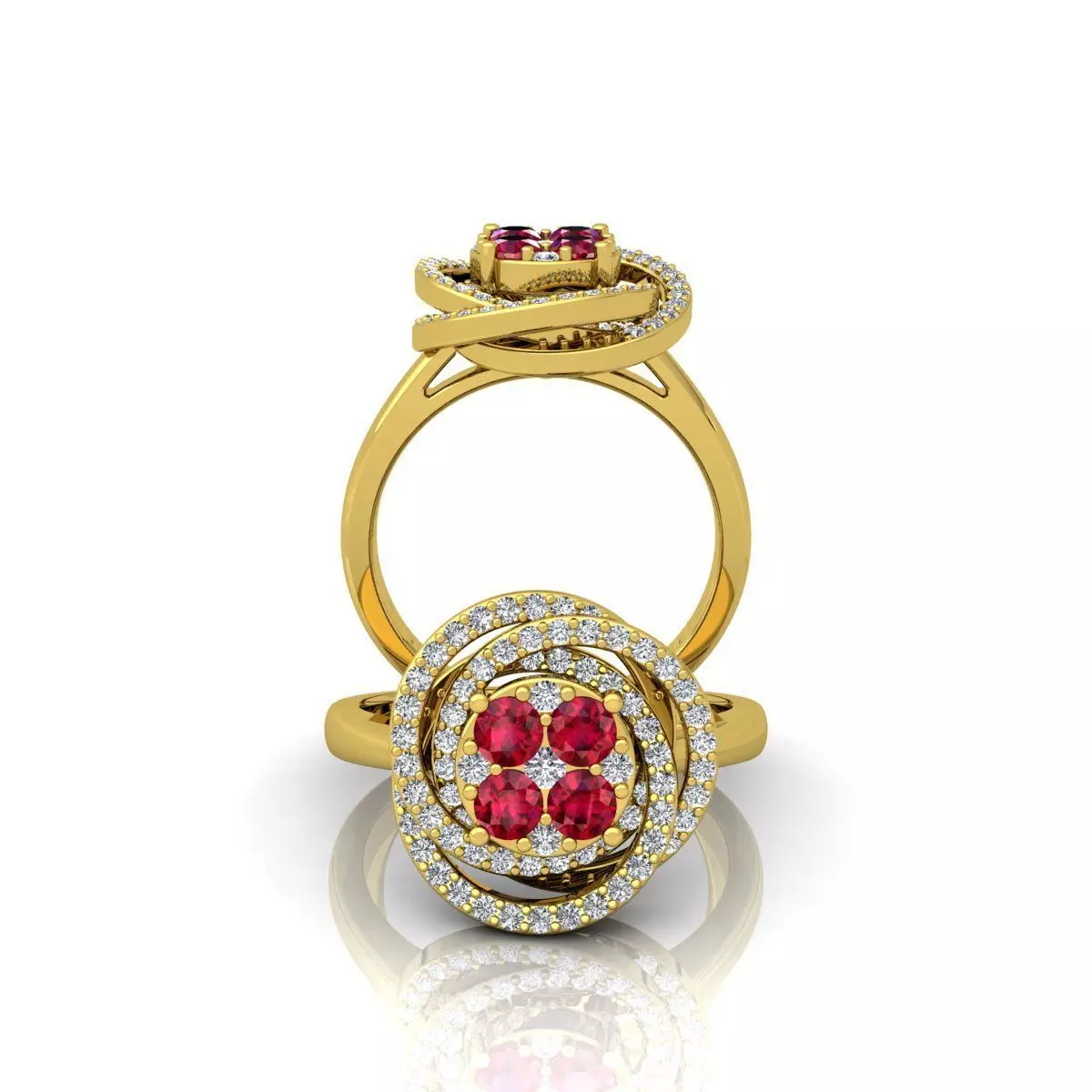 Luxury Wedding Ring  3D print model_0