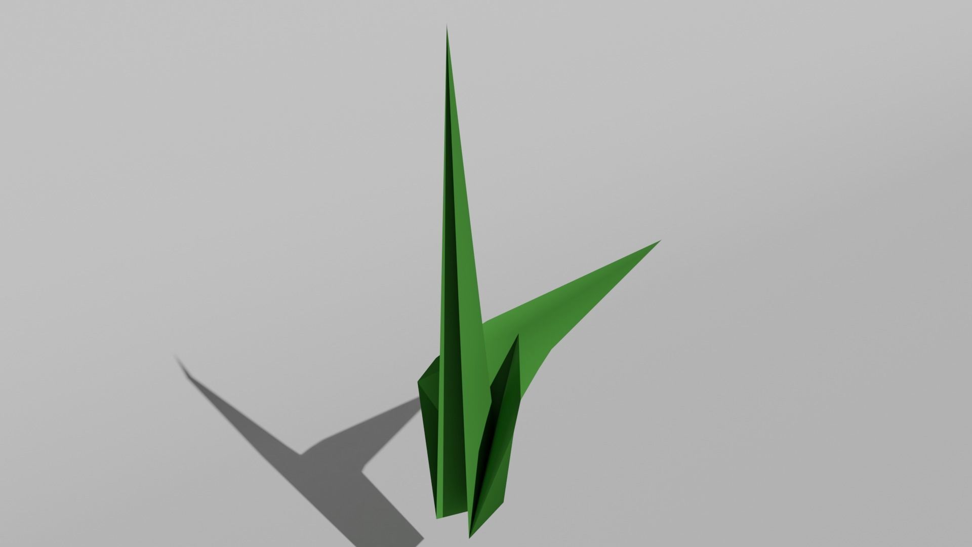 Origami Tulip Low-poly 3D model_4