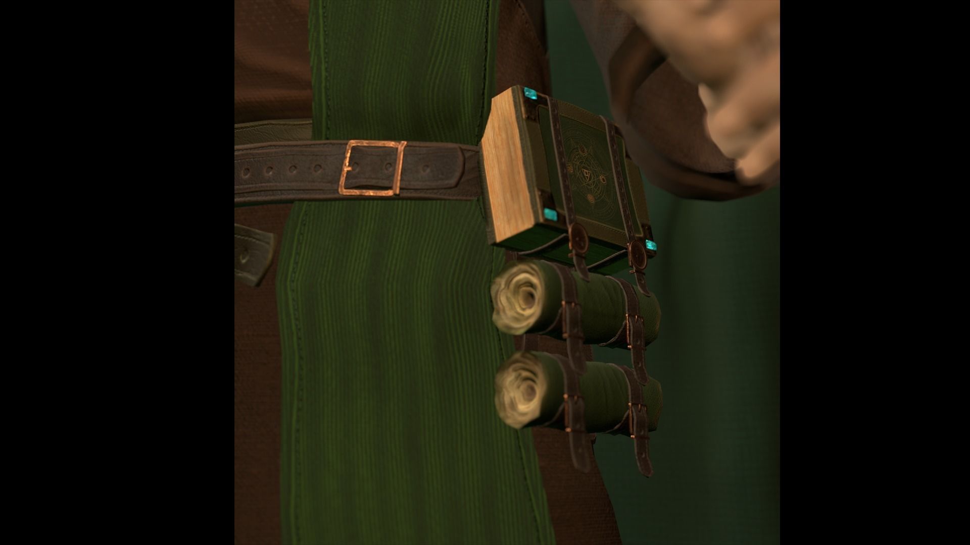 Great Thinker Low-poly 3D model_6