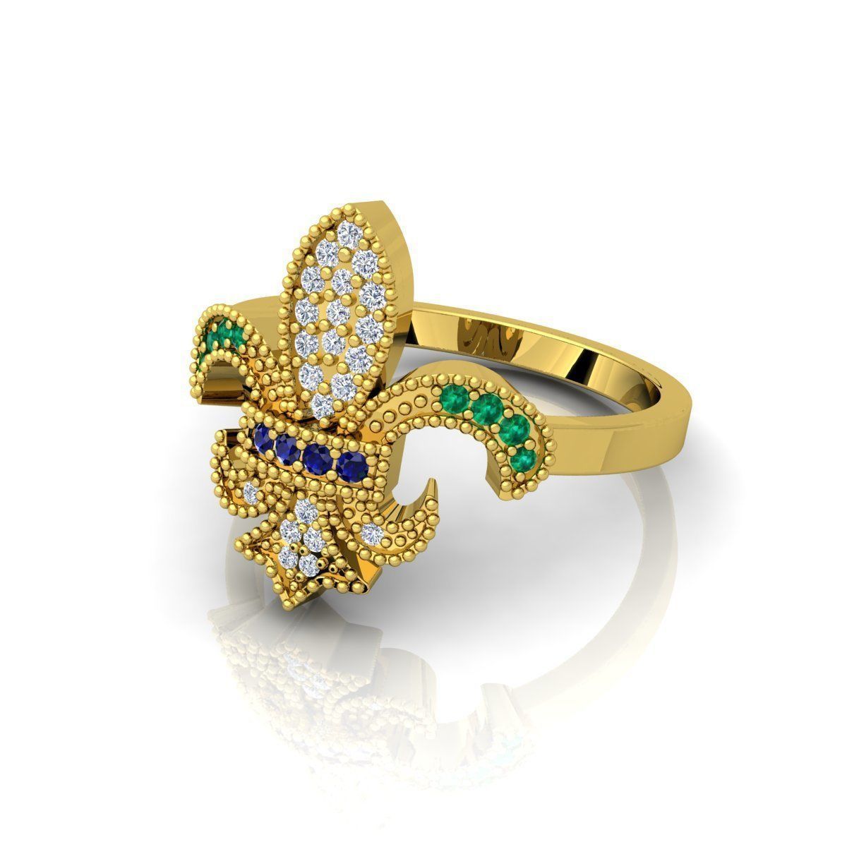 Fancy Design Ring 3D print model_2