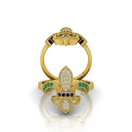 Fancy Design Ring  3D print model