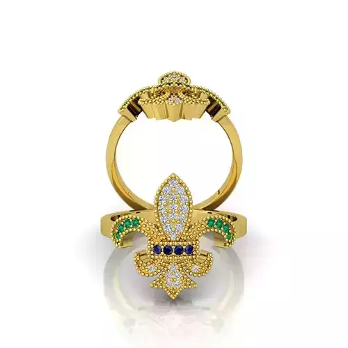 Fancy Design Ring  3D print model