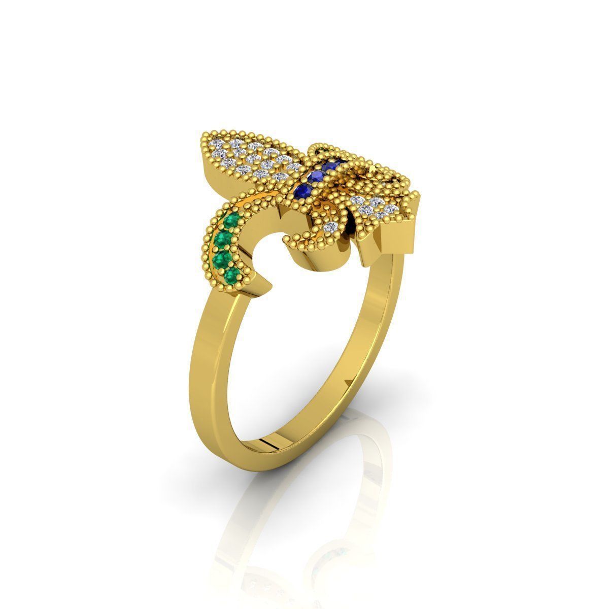 Fancy Design Ring 3D print model_4