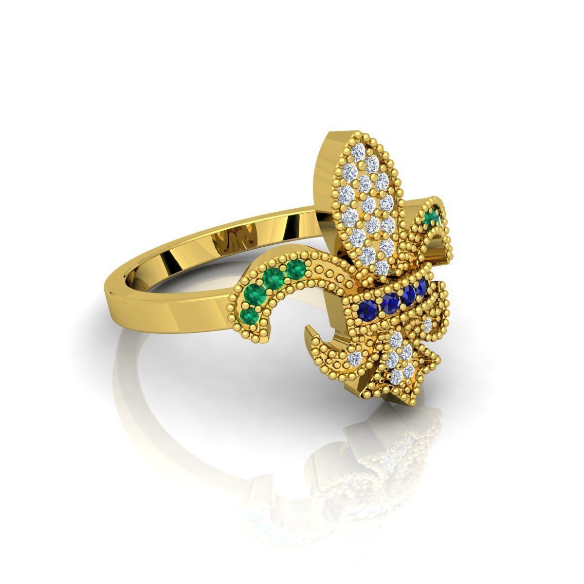 Fancy Design Ring 3D print model_8