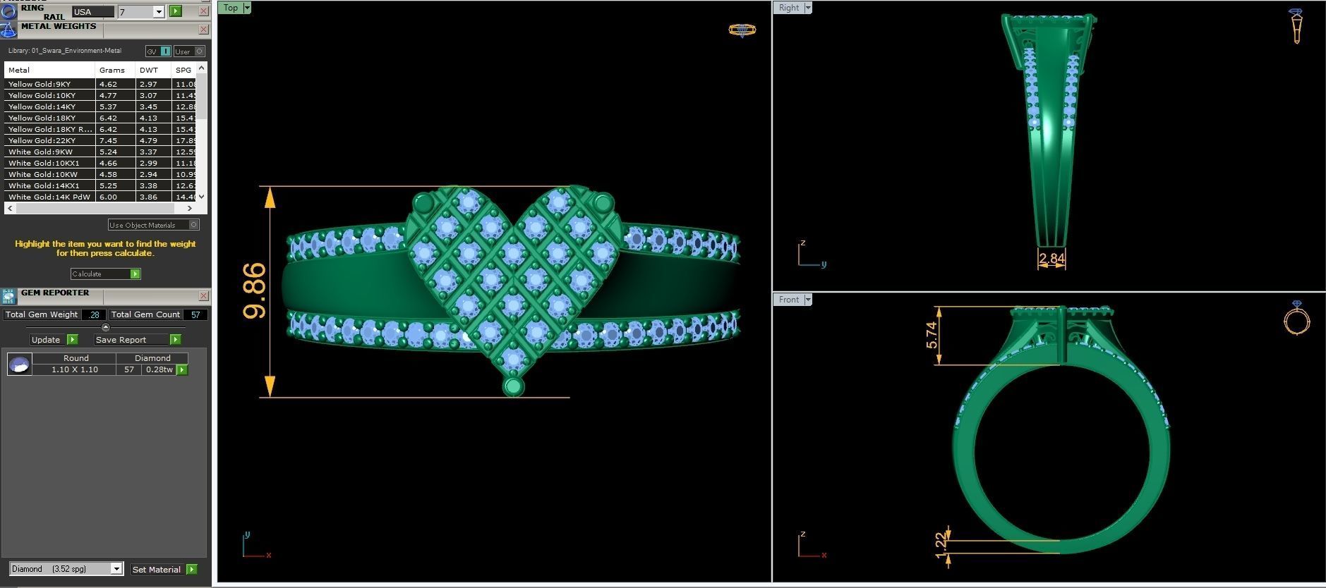 Heart Ring 3D print model_4