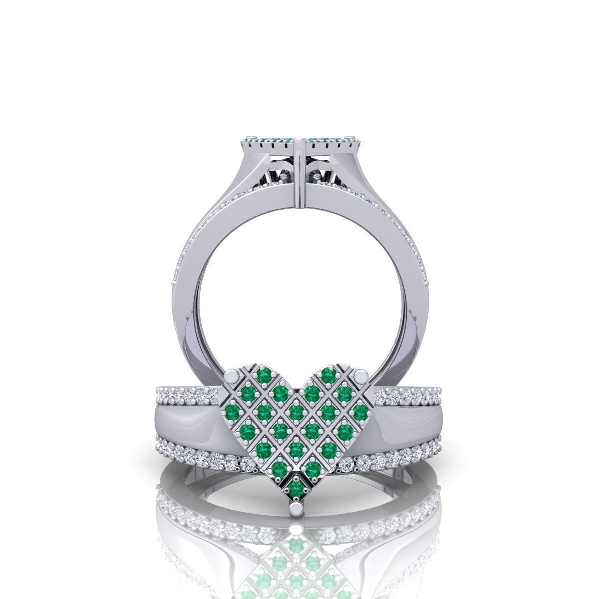 Heart Ring 3D print model_2