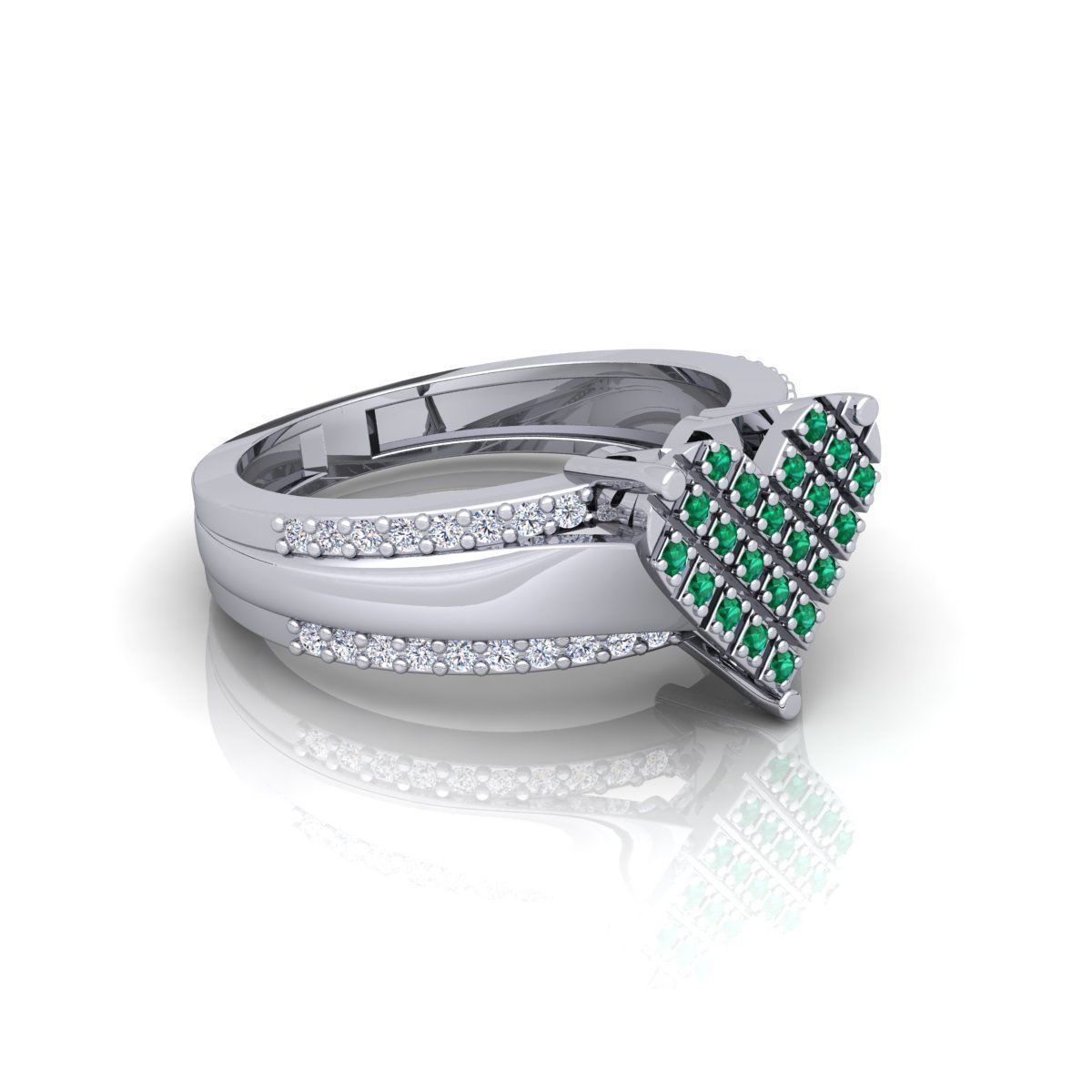 Heart Ring 3D print model_3