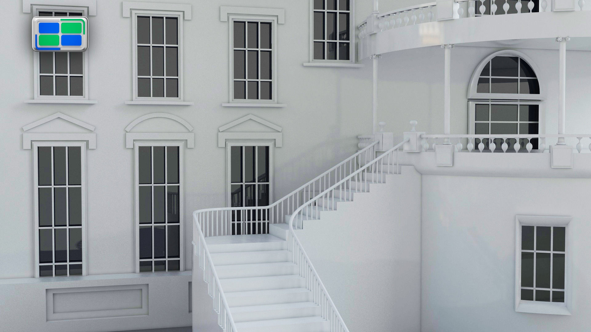 White House  3D model_3