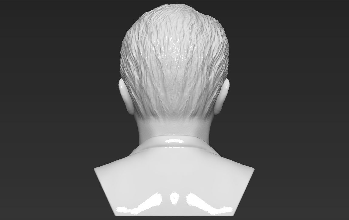 Shinzo Abe bust 3D printing ready stl obj formats 3D print model_11