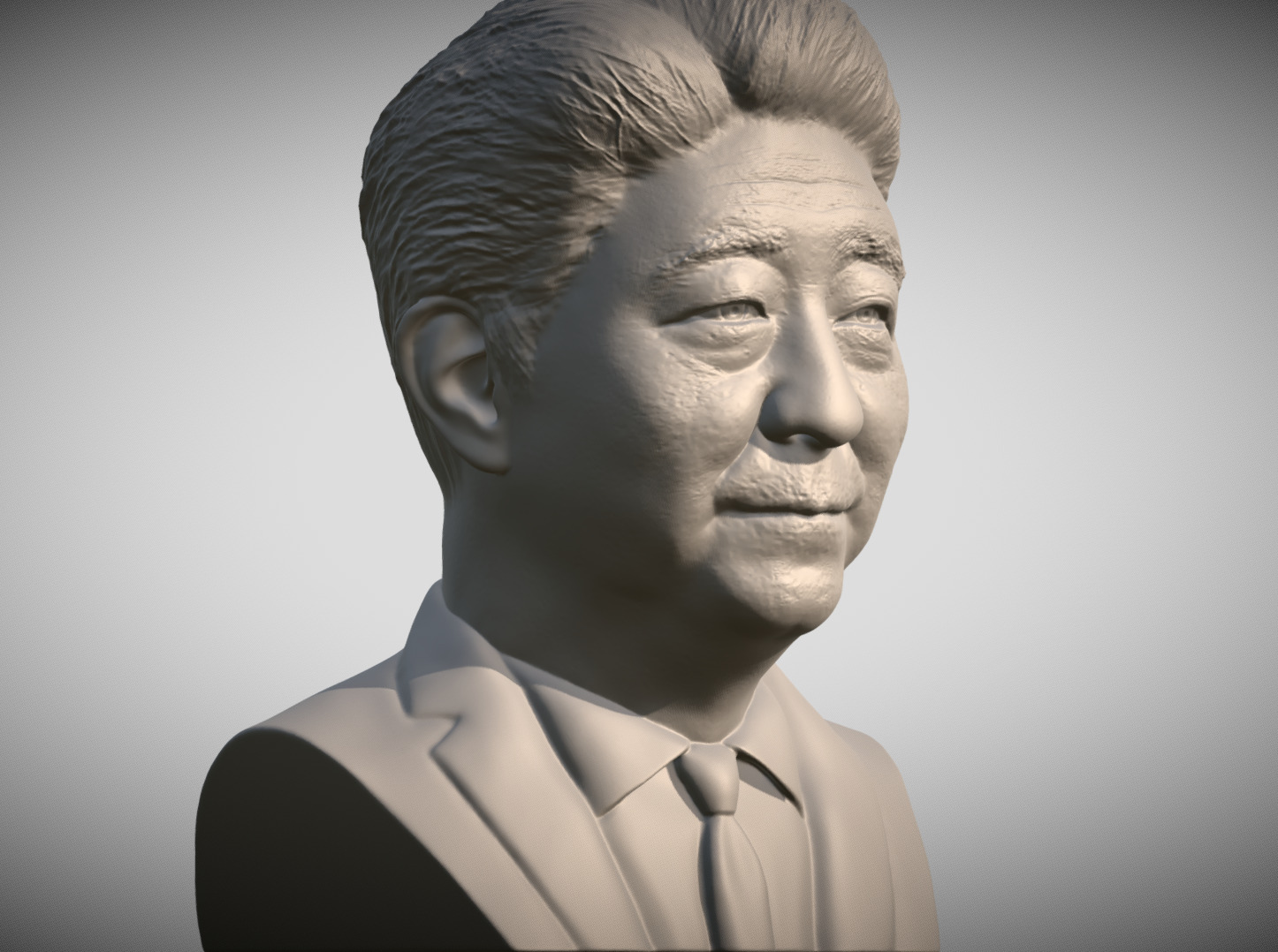 Shinzo Abe bust 3D printing ready stl obj formats 3D print model_2