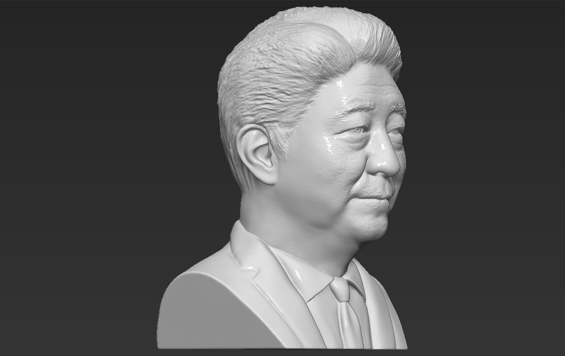 Shinzo Abe bust 3D printing ready stl obj formats 3D print model_14