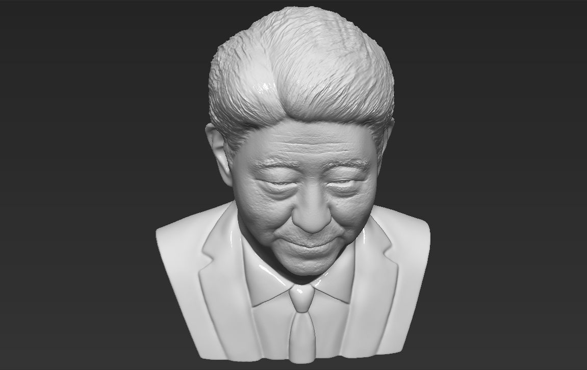 Shinzo Abe bust 3D printing ready stl obj formats 3D print model_25