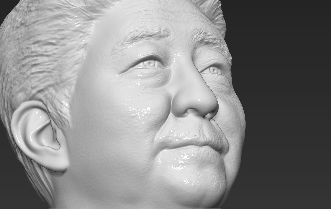 Shinzo Abe bust 3D printing ready stl obj formats 3D print model_21