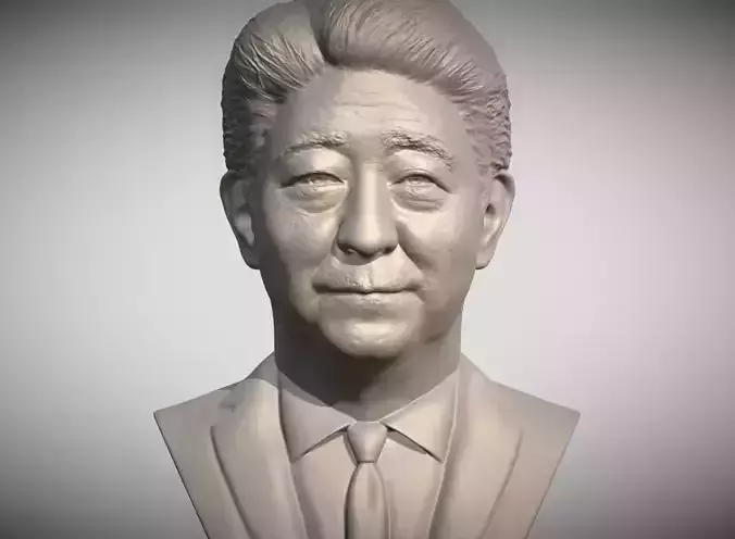 Shinzo Abe bust 3D printing ready stl obj formats 3D print model