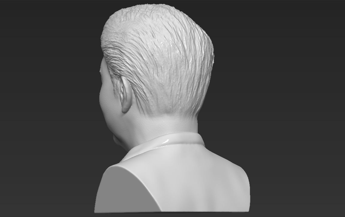 Shinzo Abe bust 3D printing ready stl obj formats 3D print model_10