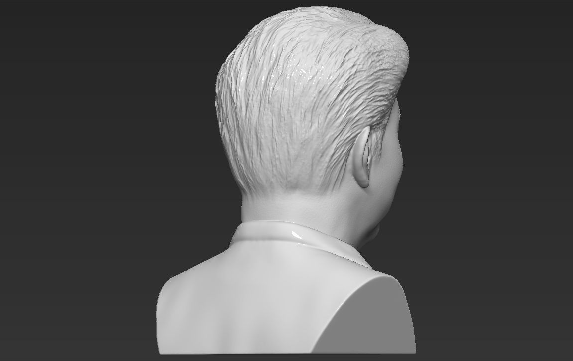 Shinzo Abe bust 3D printing ready stl obj formats 3D print model_12