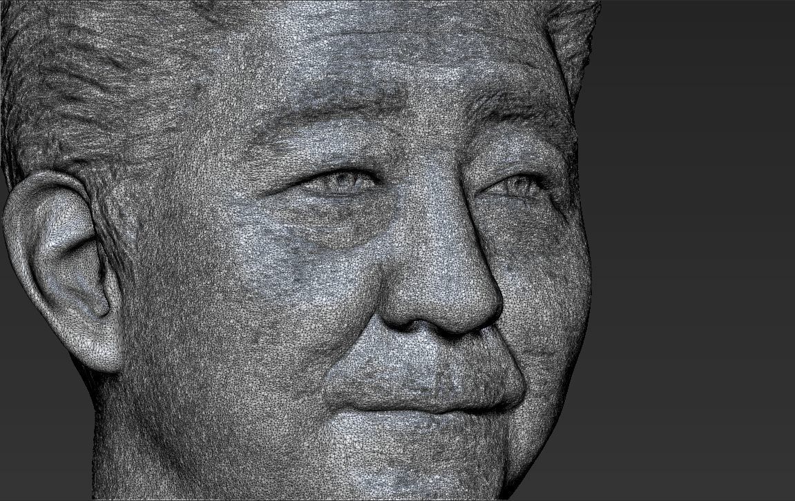 Shinzo Abe bust 3D printing ready stl obj formats 3D print model_30