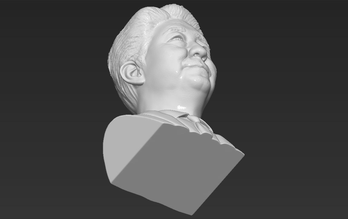 Shinzo Abe bust 3D printing ready stl obj formats 3D print model_24