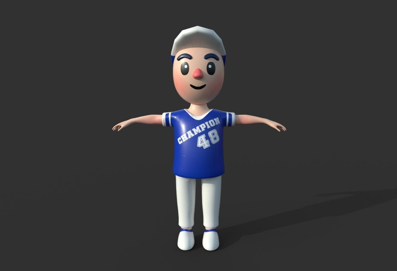 Stylize lowpoly hypercasual games character Low-poly 3D model_6